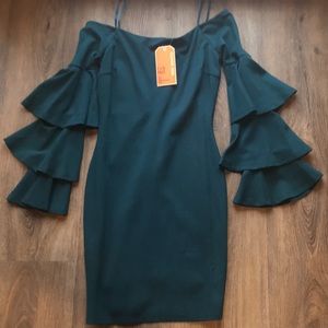 Gianni Bini Dress Hunter Green NWT Small